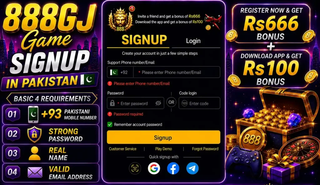888GJ Game Signup